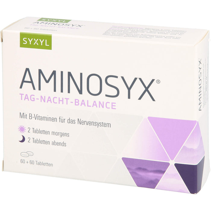 Aminosyx Syxyl Tag-Nacht-Balance mit B-Vitaminen für das Nervensystem, 120 St. Tabletten