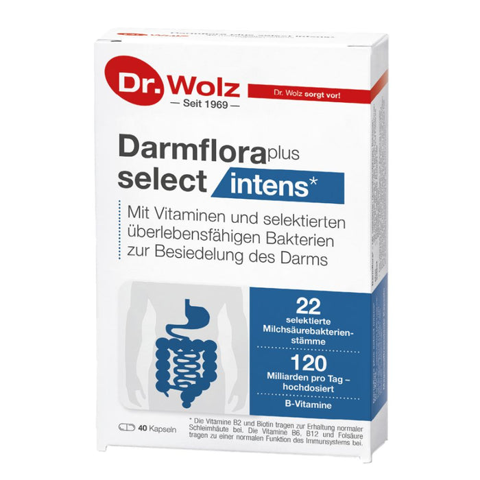 Dr. Wolz Darmflora plus select intens Kapseln, 40 St. Kapseln