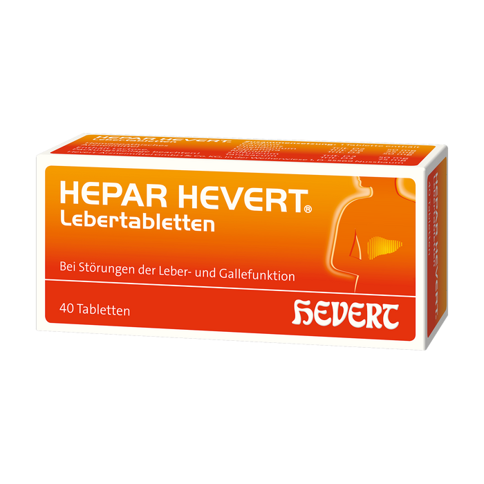 Hepar Hevert Lebertabletten, 40 St. Tabletten Hevert-Testen