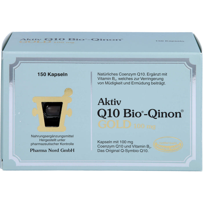 Pharma Nord Aktiv Q10 Bio-Qinon Gold 100 mg Kapseln, 150 St. Kapseln