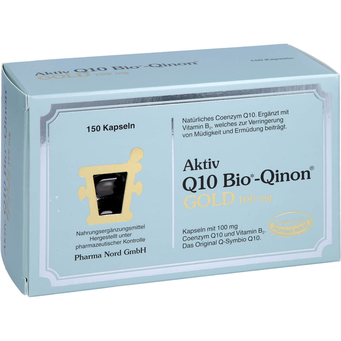 Pharma Nord Aktiv Q10 Bio-Qinon Gold 100 mg Kapseln, 150 St. Kapseln