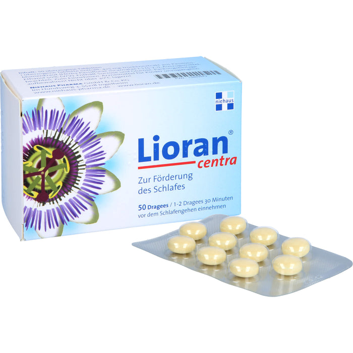 Lioran Centra Dragees zur Förderung des Schlafes, 50 pcs. Tablets