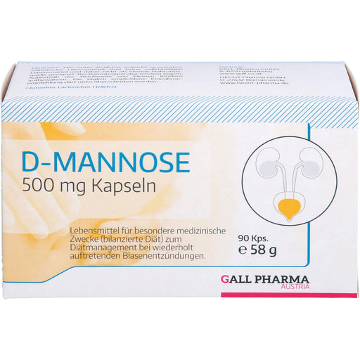 D-MANNOSE 500Mg GPH KAPSELN, 90 St KAP