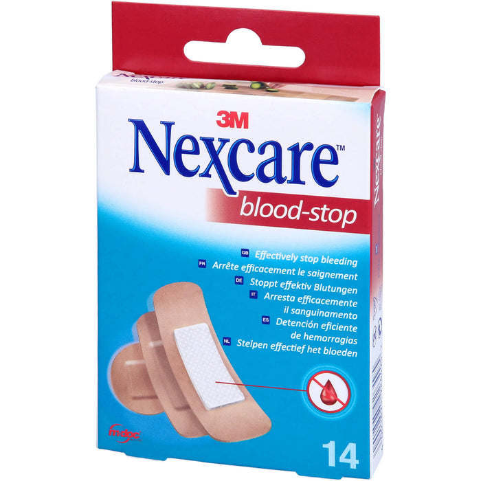 Nexcare Blood Stop Pflaster reduziert den Blutverlust und stoppt Blutungen schneller, 14 pc Pansement
