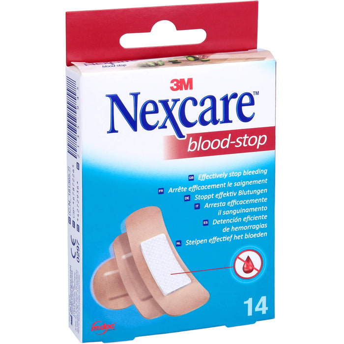 Nexcare Blood Stop Pflaster reduziert den Blutverlust und stoppt Blutungen schneller, 14 pc Pansement