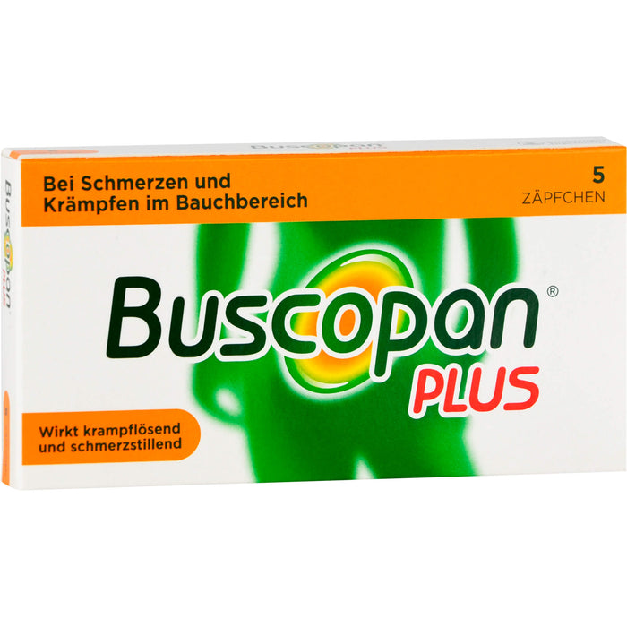 Buscopan plus 10 mg/800 mg, kohlpharma Zäpfchen, 5 St SUP