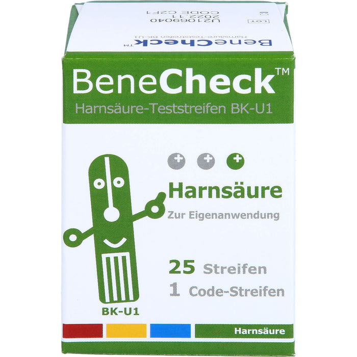 BeneCheck Harnsäure Teststreifen BK-U1, 25.0 St. Teststreifen