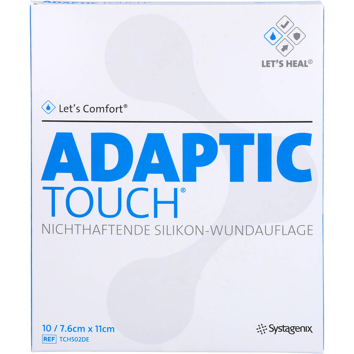 Adaptic Touch 7,6 x 11 cm nichthaftende Silikon-Wundauflage, 10 St. Wundgaze