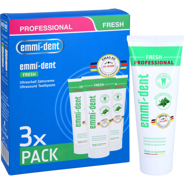 Emmi-dent Ultraschall Zahncreme Fresh, 225 ml Zahncreme
