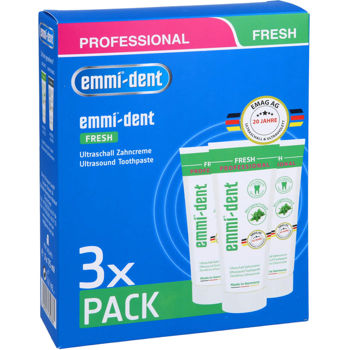Emmi-dent Ultraschall Zahncreme Fresh, 225 ml Zahncreme