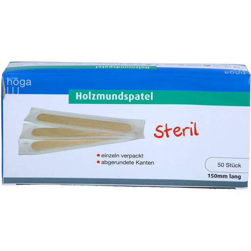 Holzmundspatel steril einzeln verpackt, 50 St 