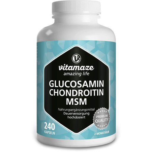 Vitamaze Glucosamin Chondroitin MSM 2-Monatskur Kapseln, 240 St. Kapseln