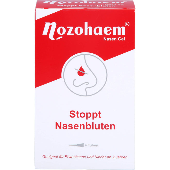 Nozohaem Nasen Gel stoppt Nasenbluten, 4 pc Tubes