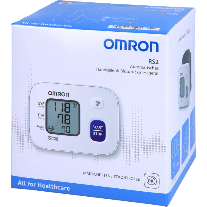 omron RS2 Automatisches Handgelenk-Blutdruckmessgerät, 1 pcs. Blood pressure monitor
