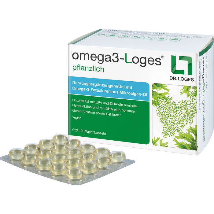 omega3-Loges pflanzlich Kapseln, 120 pc Capsules