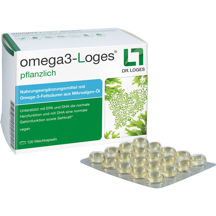 omega3-Loges pflanzlich Kapseln, 120 pc Capsules