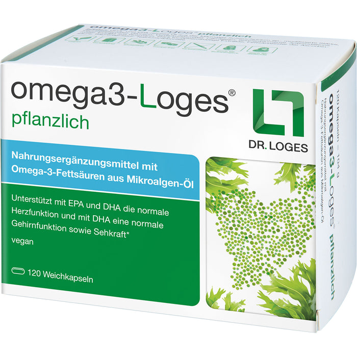 omega3-Loges pflanzlich Kapseln, 120 pc Capsules