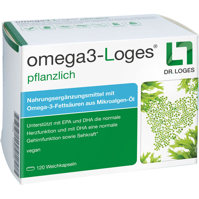 omega3-Loges pflanzlich Kapseln, 120 pc Capsules