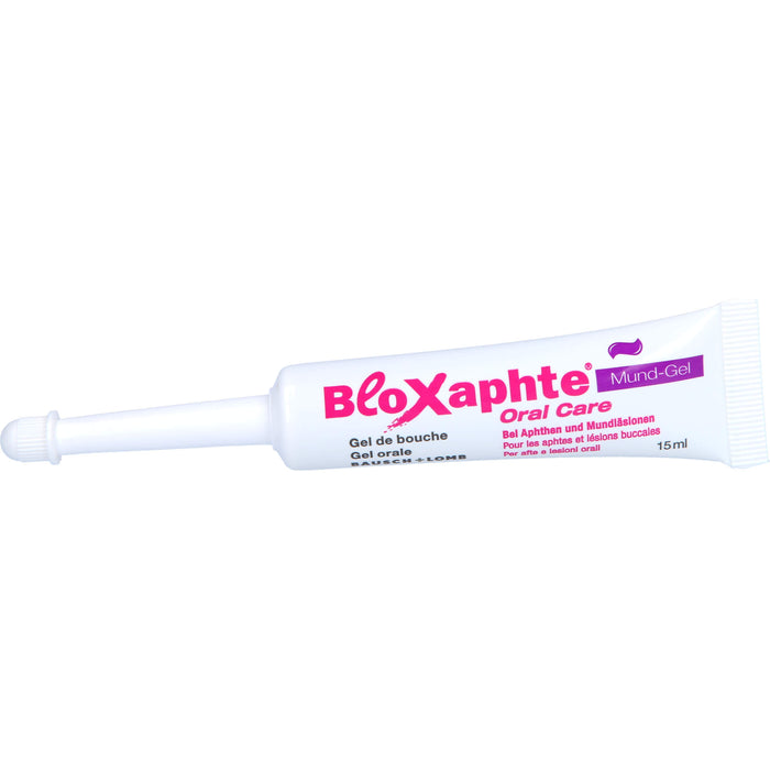 BloXaphte Oral Care Mund-Gel bei Aphthen und Mundläsionen, 15 ml Gel