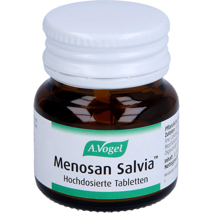 A.Vogel Menosan Salvia Tabletten bei übermässigem Schwitzen und Wärmegefühl in den Wechseljahren, 30 pc Tablettes
