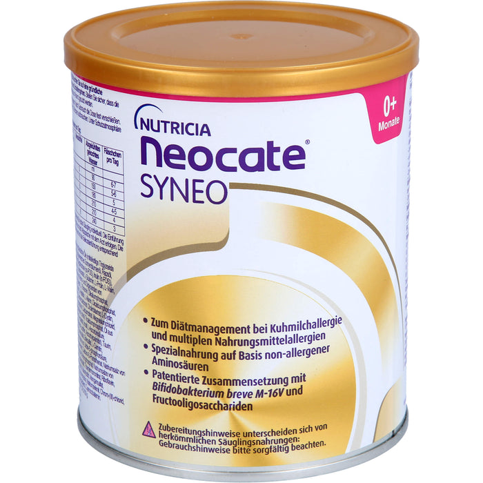 Neocate SYNEO Spezialnahrung bei Kuhmilcheiweißallergie, 400 g Pulver