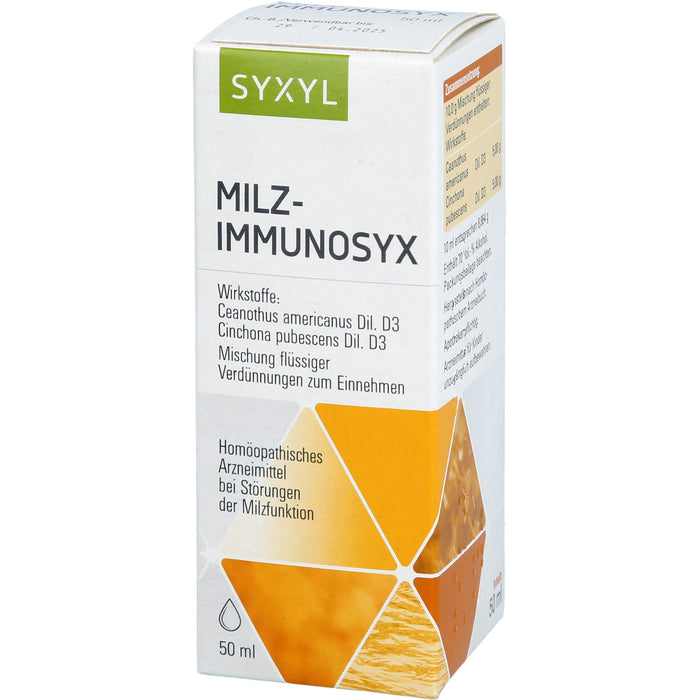 SYXYL Milzimmunosyx Mischung bei Störungen der Milzfunktion, 50 ml Solution