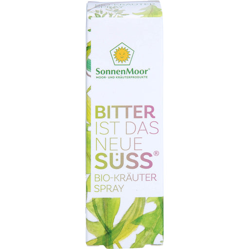 SonnenMoor Bitter ist das neue Süss Bio-Kräuterspray, 20 ml Lösung
