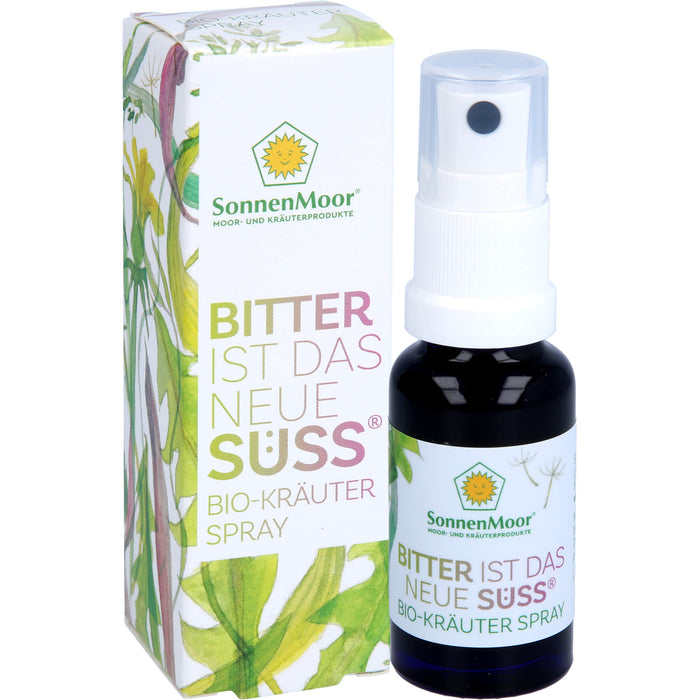 SonnenMoor Bitter ist das neue Süss Bio-Kräuterspray, 20 ml Solution