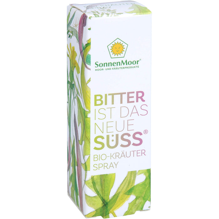 SonnenMoor Bitter ist das neue Süss Bio-Kräuterspray, 20 ml Solution