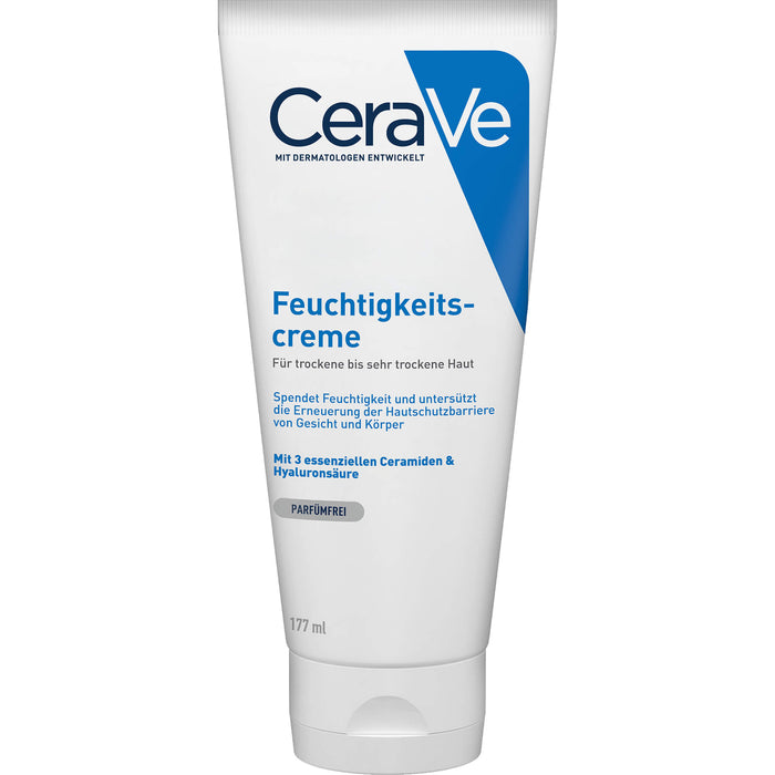 CeraVe Feuchtigkeitscreme für trockene bis sehr trockene Haut, 177 ml Creme