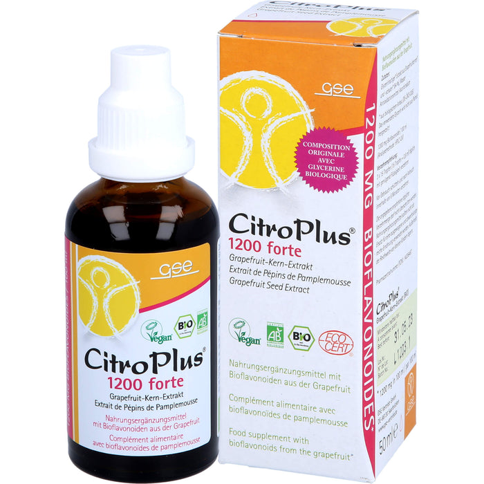 GSE CitroPlus 1200 Forte Bio Grapefruitkernextrakt, 50 ml Solution