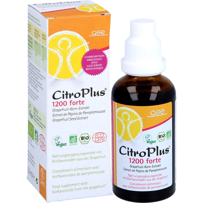 GSE CitroPlus 1200 Forte Bio Grapefruitkernextrakt, 50 ml Lösung