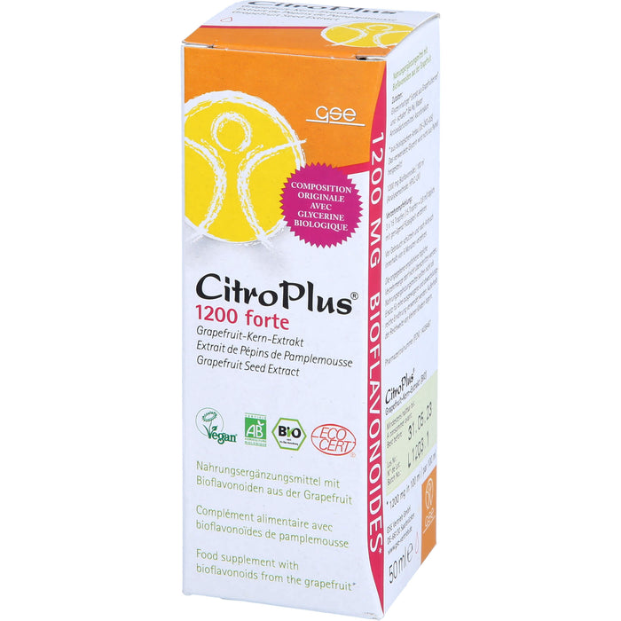 GSE CitroPlus 1200 Forte Bio Grapefruitkernextrakt, 50 ml Solution