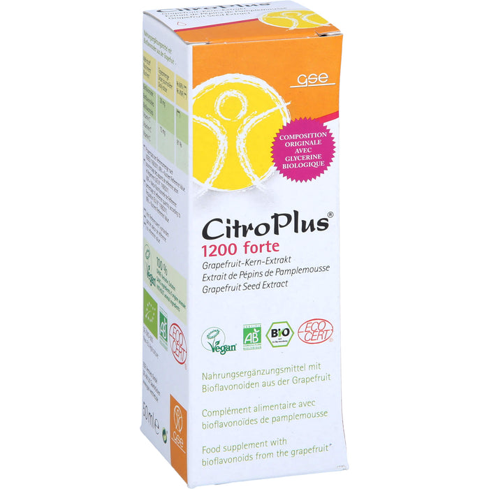 GSE CitroPlus 1200 Forte Bio Grapefruitkernextrakt, 50 ml Solution