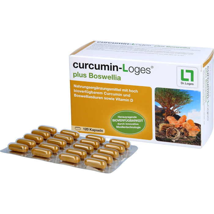 curcumin-Loges plus Boswellia Kapseln, 120 St., 120 pc Capsules