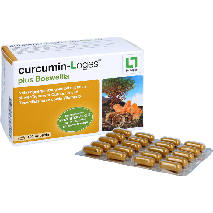 curcumin-Loges plus Boswellia Kapseln, 120 St., 120 pc Capsules