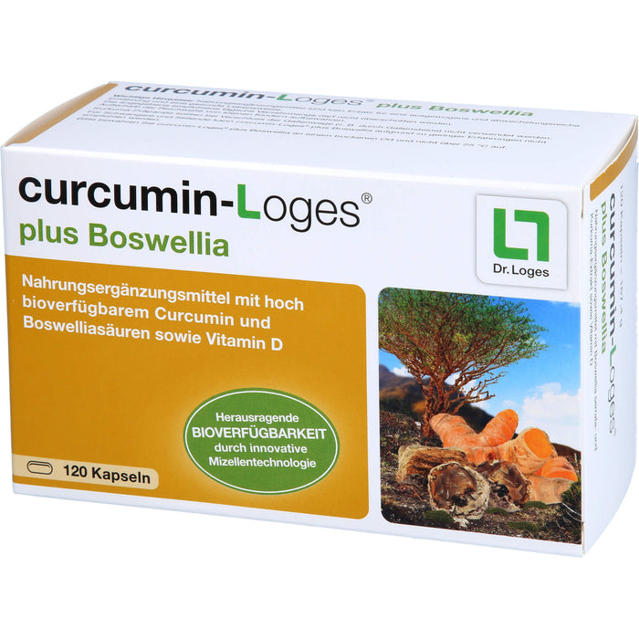curcumin-Loges plus Boswellia Kapseln, 120 St., 120 pc Capsules