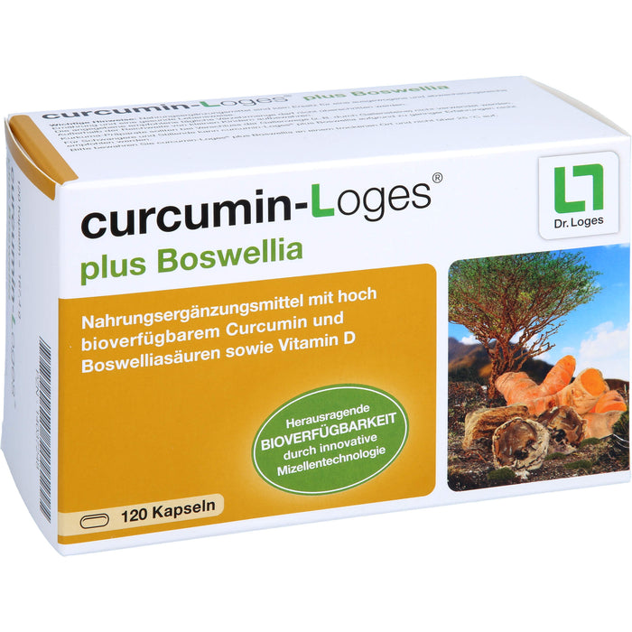 curcumin-Loges plus Boswellia Kapseln, 120 St., 120 pcs. Capsules