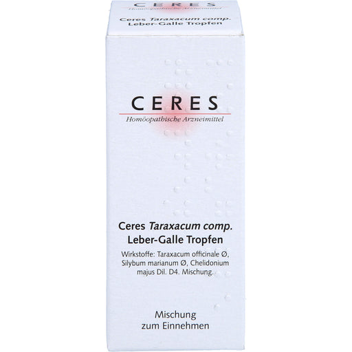 CERES Taraxacum comp. Leber-Galle Tropfen, 20 ml Lösung