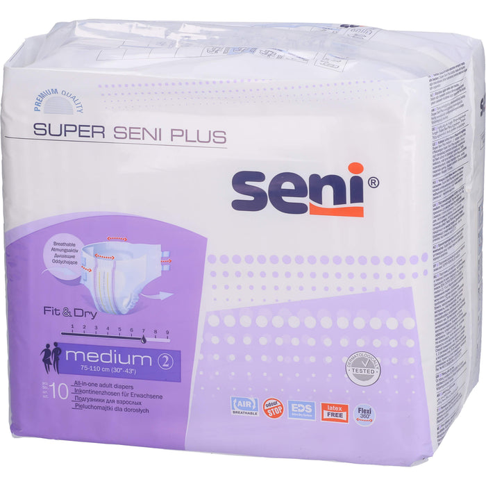 Seni Super Medium Plus Nachtwindeln für Erwachsene, 10 pcs. Nappy trousers