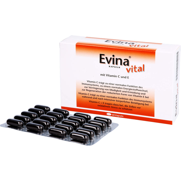 Evina vital Kapseln bei Vitamin C Mangelzuständen, 60 pcs. Capsules