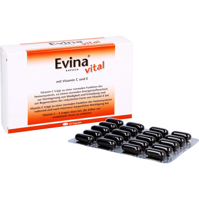 Evina vital Kapseln bei Vitamin C Mangelzuständen, 60 pcs. Capsules