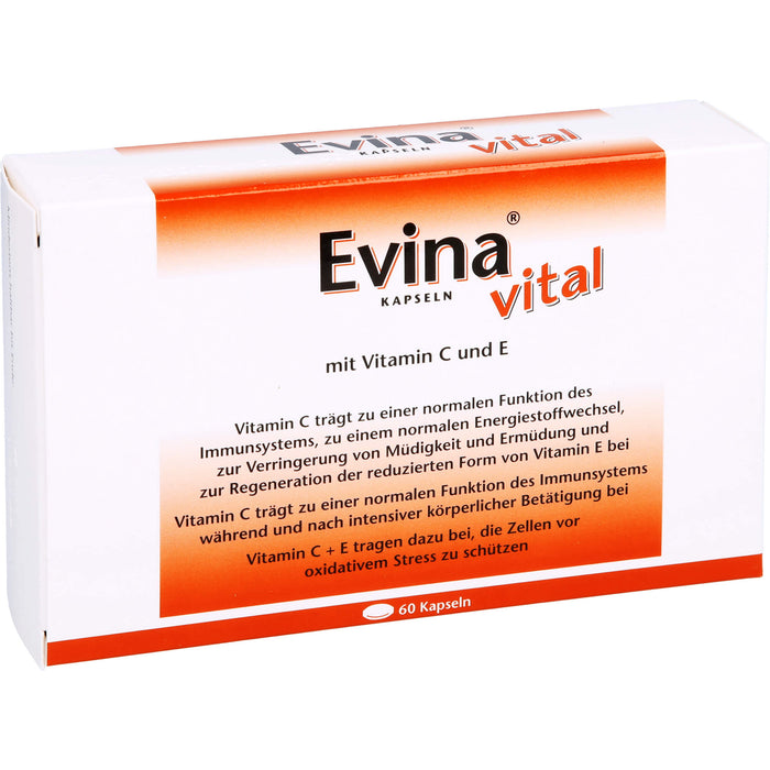 Evina vital Kapseln bei Vitamin C Mangelzuständen, 60 pcs. Capsules