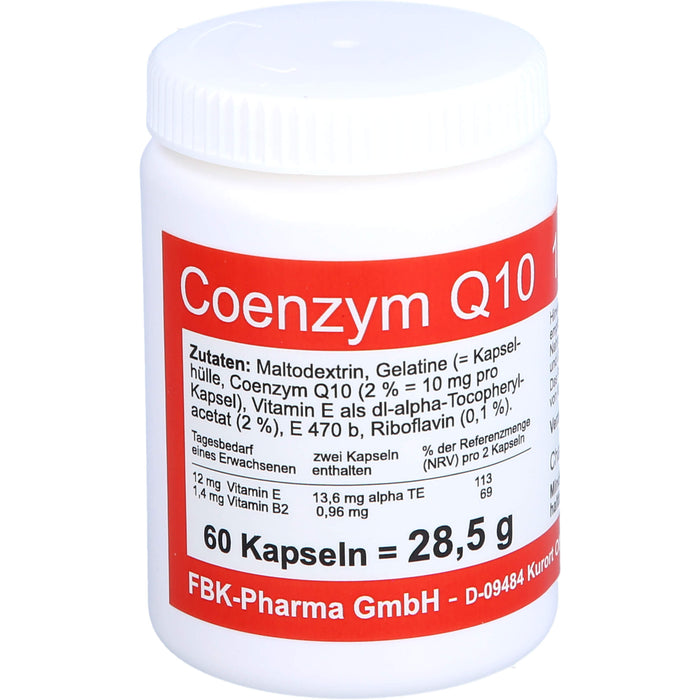 Coenzym Q10 10 Mg Kapseln, 60 St KAP