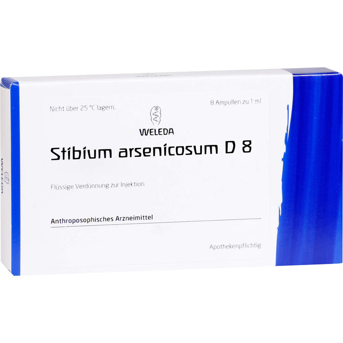Stibium arsenicosum D8 Weleda Amp., 8X1 ml AMP