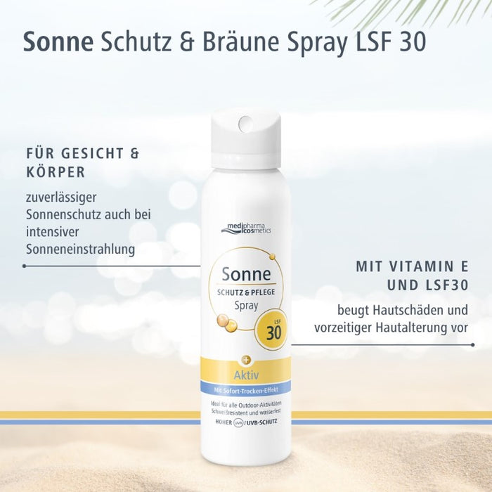 Medipharma Cosmetics Sonne Schutz & Pflege Aktiv LSF 30 Aerosol-Spray, 150 ml Lösung