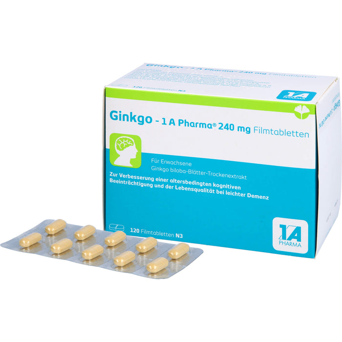 Ginkgo - 1 A Pharma® 240 mg Filmtabletten, 120 St FTA