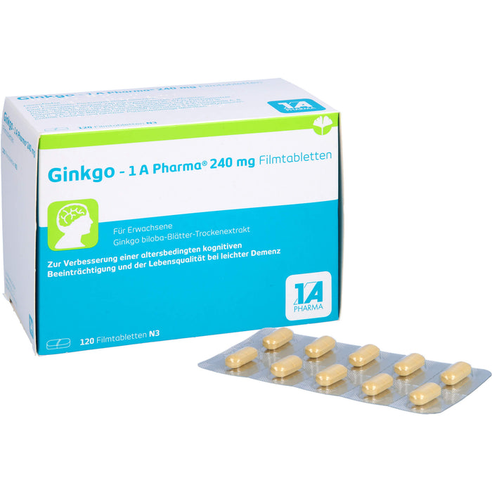 Ginkgo - 1 A Pharma® 240 mg Filmtabletten, 120 St FTA