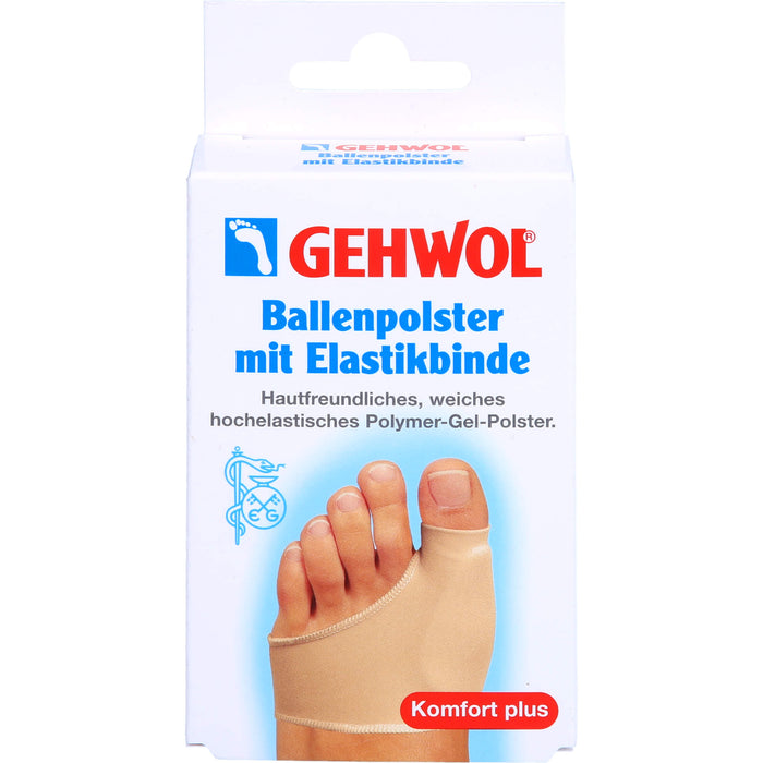 GEHWOL Ballenpolster mit Elastikbinde zur Druckentlastung und Verteilung am Großzehenballen, 1 St. Pflaster