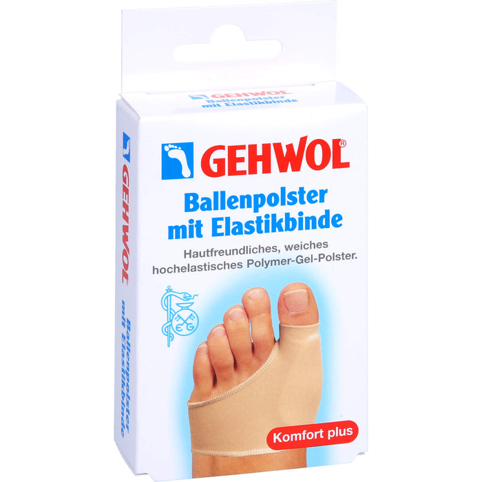 GEHWOL Ballenpolster mit Elastikbinde zur Druckentlastung und Verteilung am Großzehenballen, 1 pc Pansement